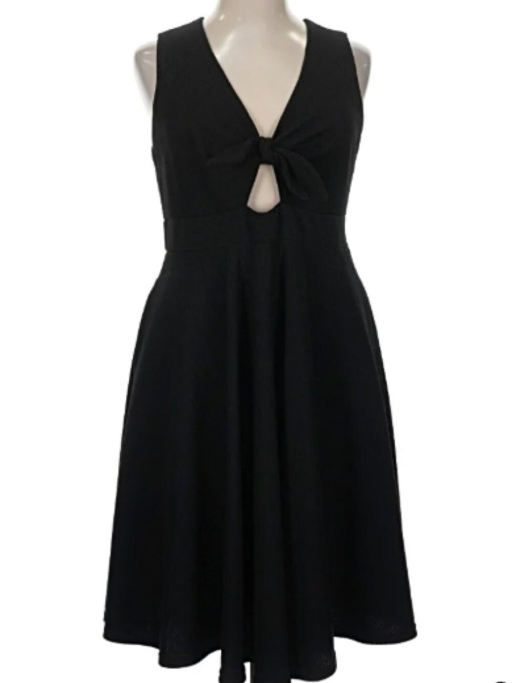 Hutch Anthropologie Black Fit & Flare Dress Size L NWOT